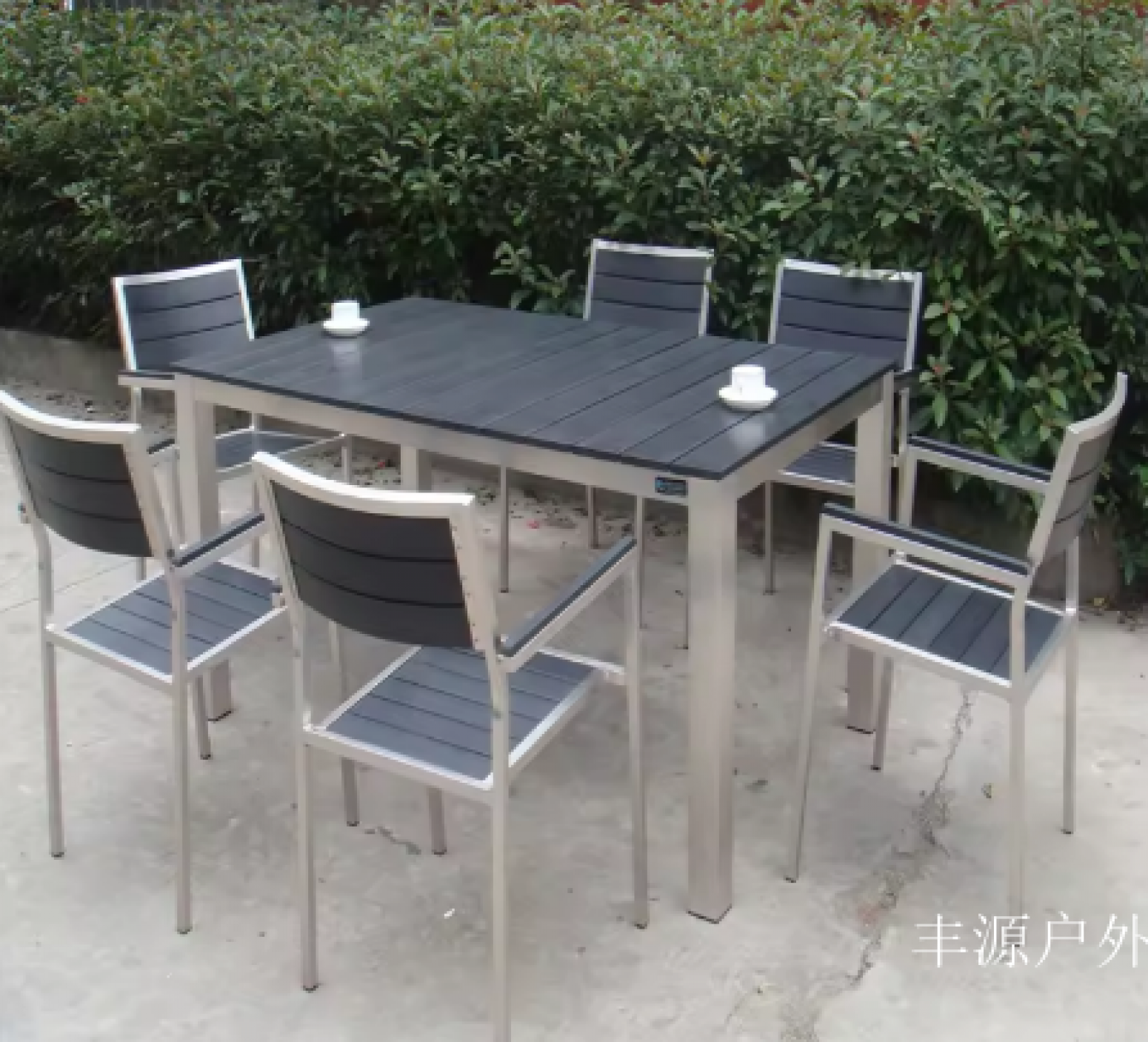 丰源户外 Outdoor furniture product 《Simple metal outdoor eat desk and chair》
