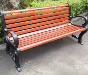 Product picture:Furniture factory 丰源户外 Outdoor furniture product name 《Retro wooden metal outdoor bench》议价