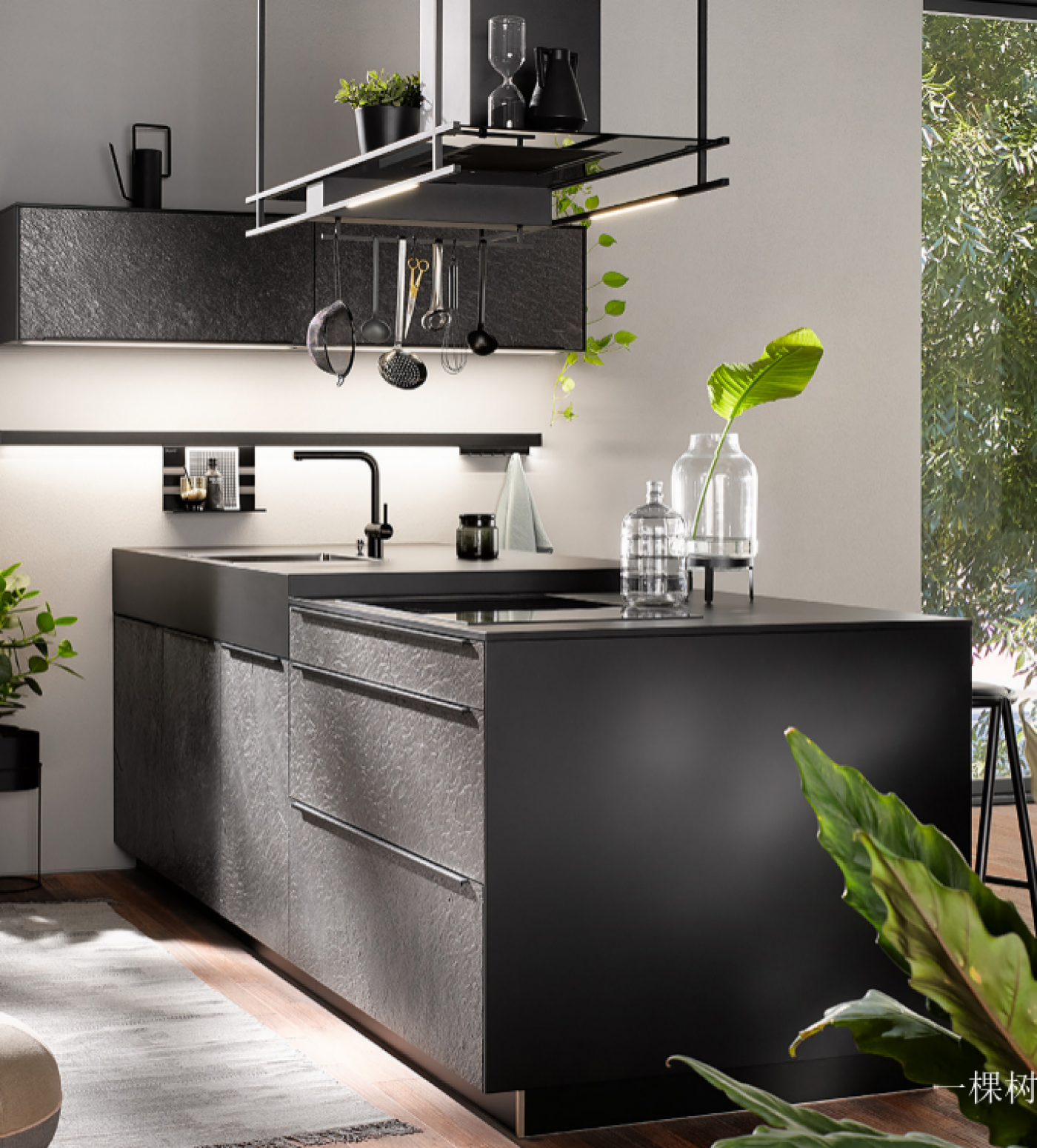 一棵树 Bathroom furniture Product 《Industrial stone island wind cabinets》【图1】