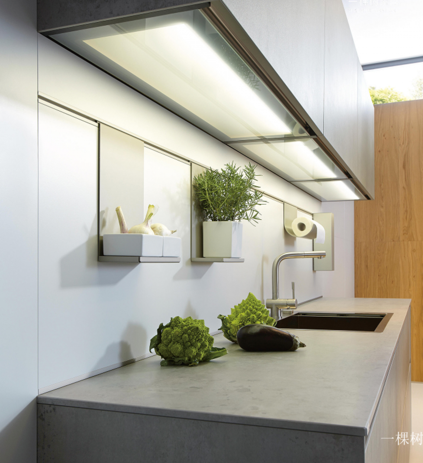 一棵树 Bathroom furniture Product 《Light grey central island cabinet》 一棵树 Bathroom furniture Product 《Light grey central island cabinet》【图1】