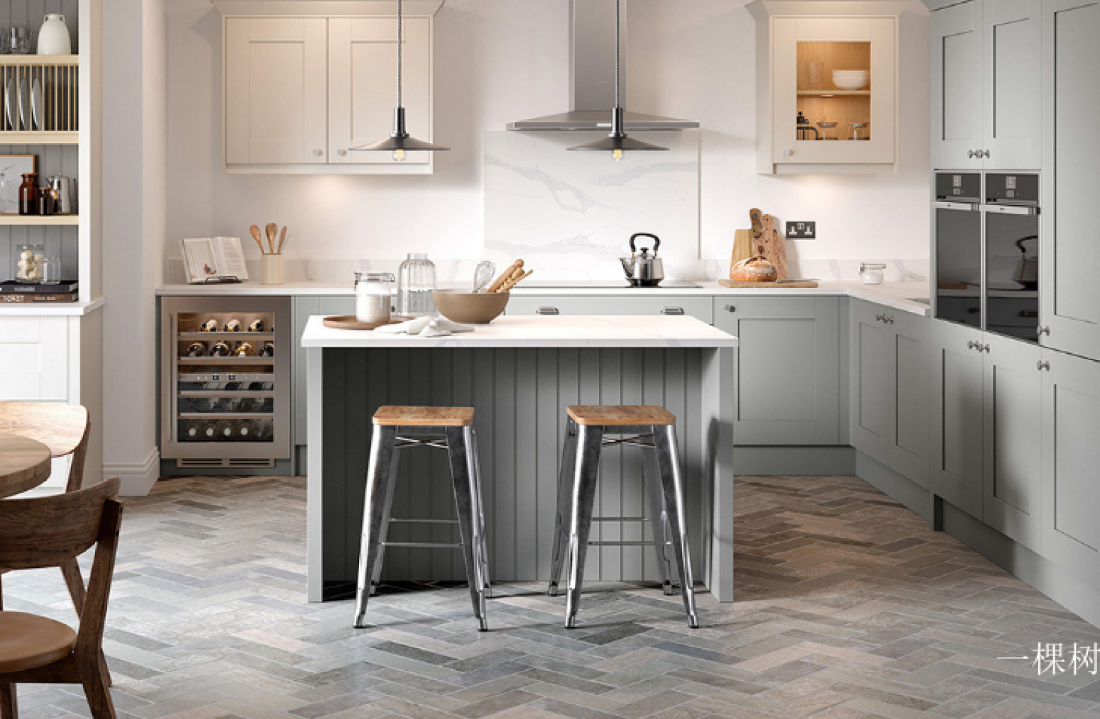 一棵树 Bathroom furniture Product 《Light grey fresh island cabinet》 一棵树 Bathroom furniture Product 《Light grey fresh island cabinet》【图2】