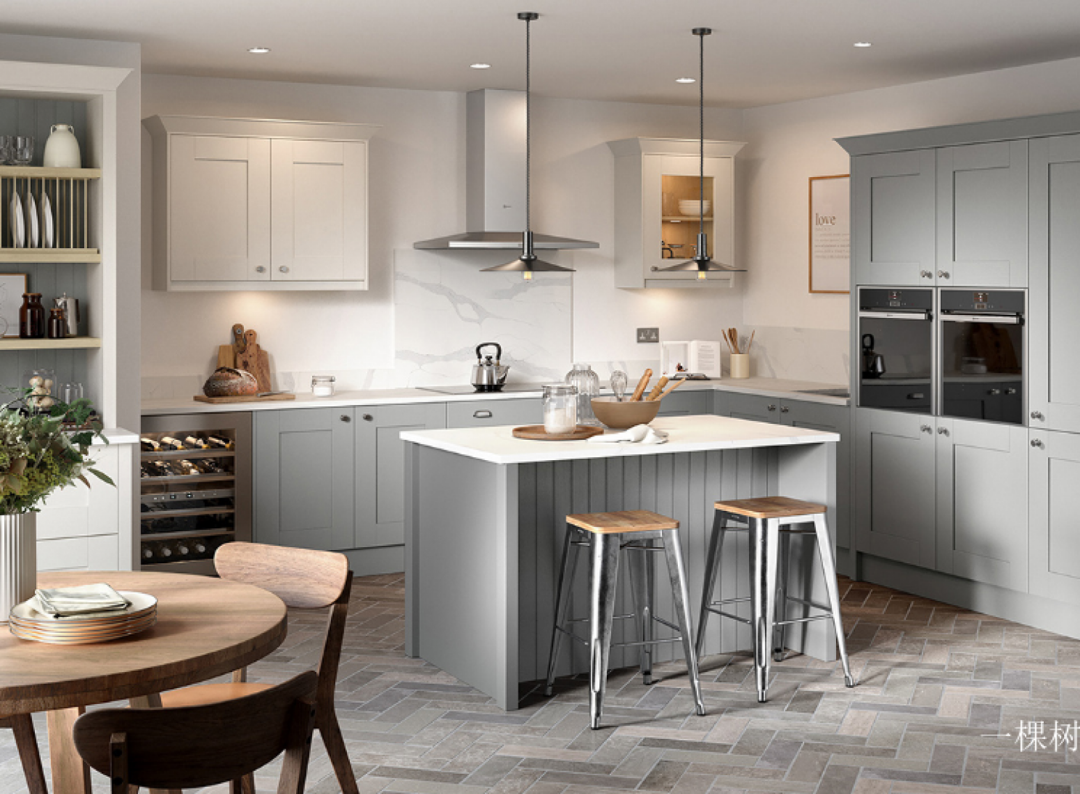 一棵树 Bathroom furniture Product 《Light grey fresh island cabinet》 一棵树 Bathroom furniture Product 《Light grey fresh island cabinet》【图1】