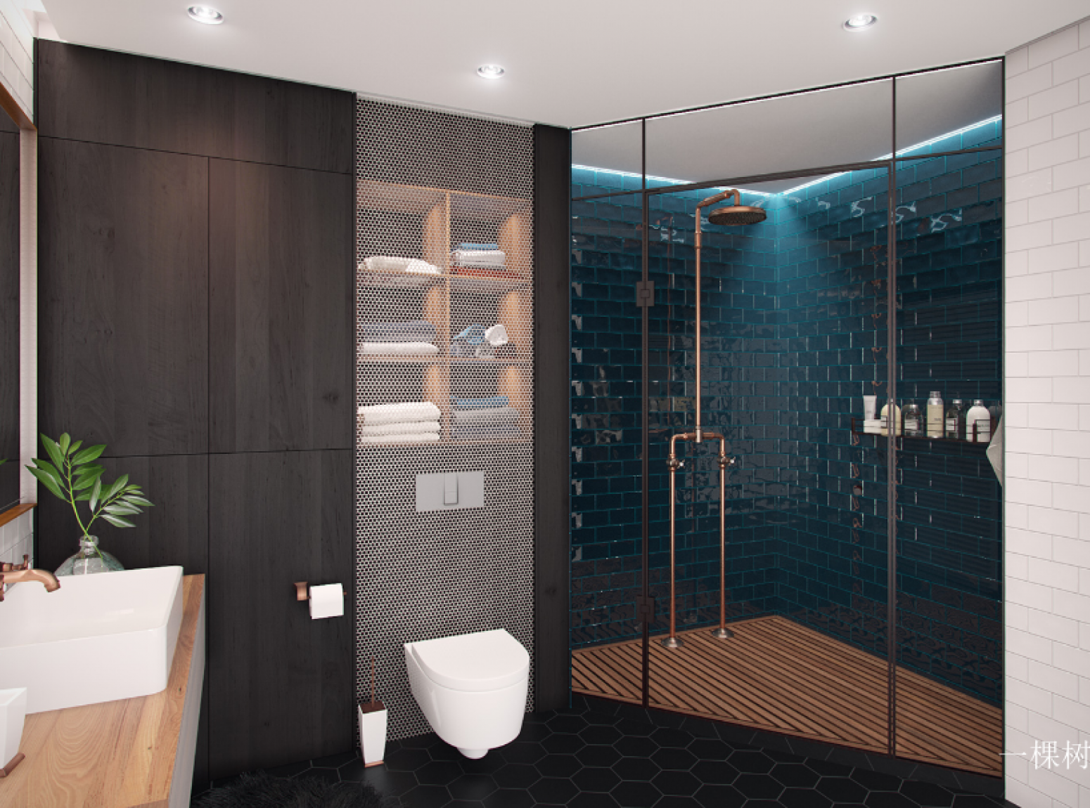 一棵树 Bathroom furniture Product 《Light wood modern hanging bathroom cabinet》 一棵树 Bathroom furniture Product 《Light wood modern hanging bathroom cabinet》【图1】