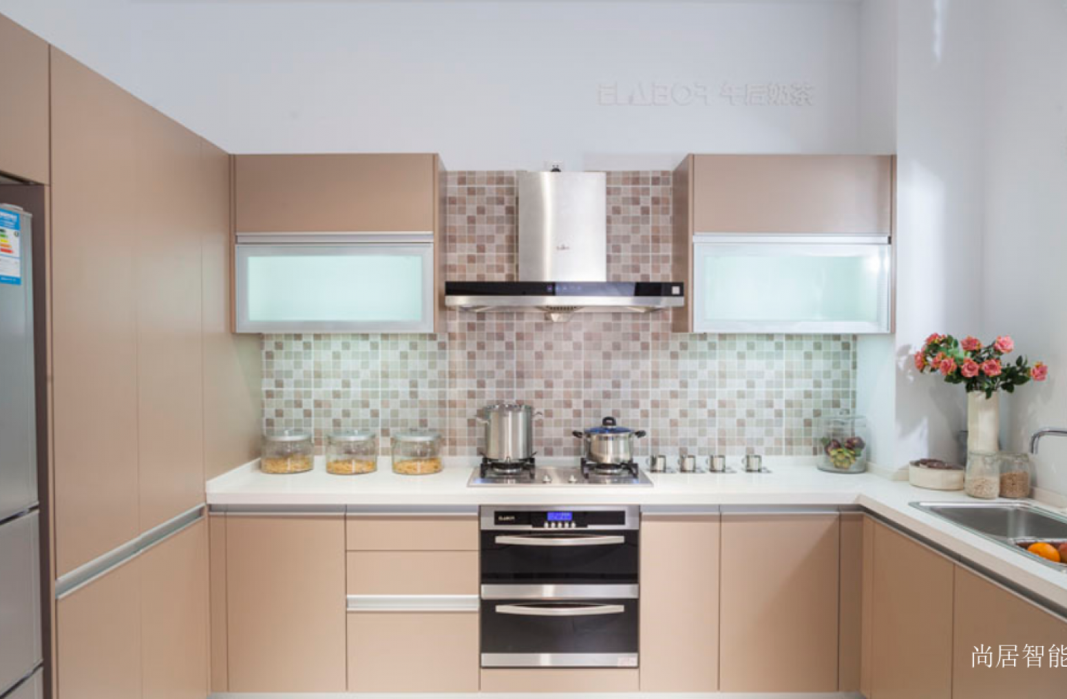 尚居智能 Bathroom furniture Product 《Light brown simple and practical cabinets》【图0】