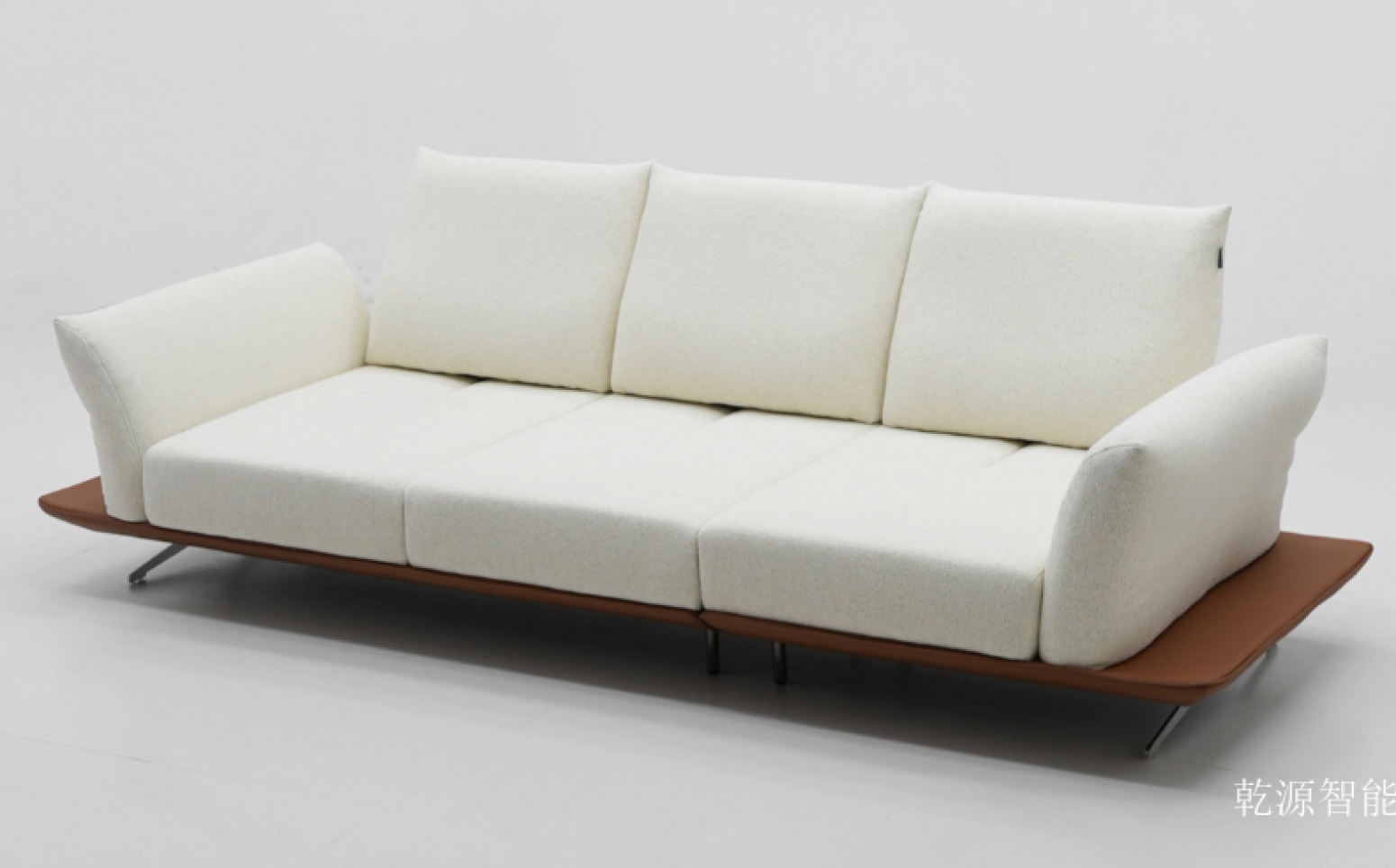 乾源智能 Home Furniture product 《Rice white solid wood bottom simple sofa》