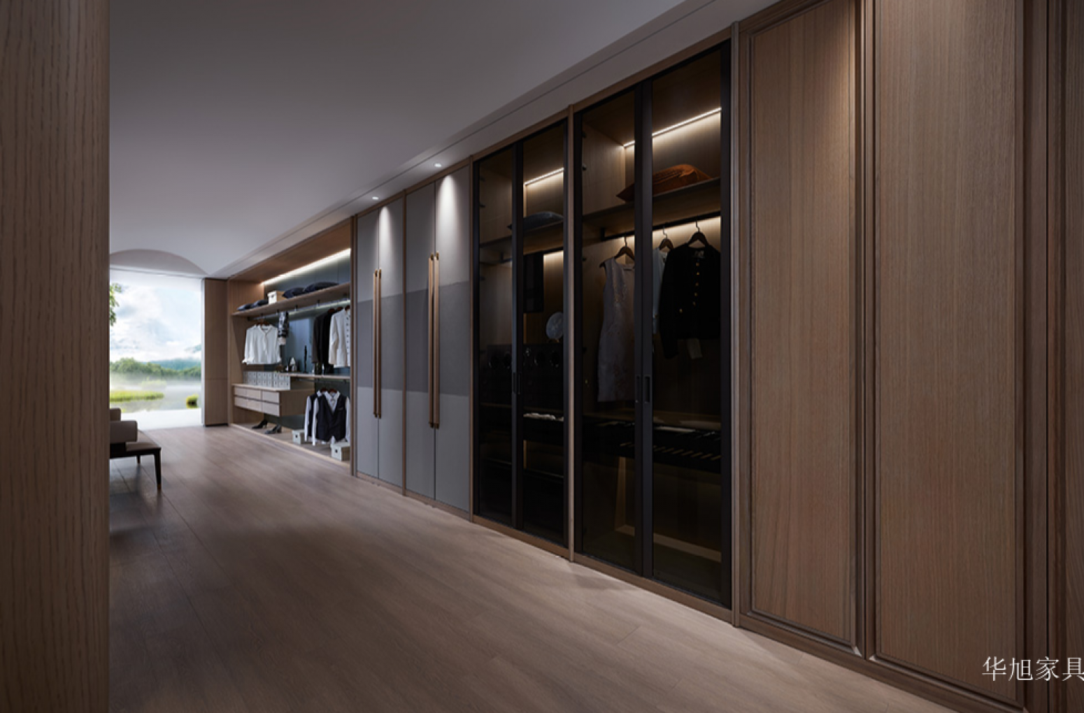 华旭家具 Home Furniture Product 《Asagi modern see-through cloakroom》【图0】