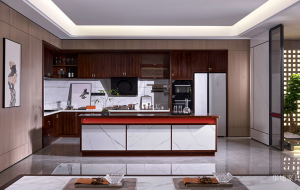 Product picture:Furniture factory 华旭家具 Bathroom furniture product name 《Dark brown new Chinese light luxury ambry》议价