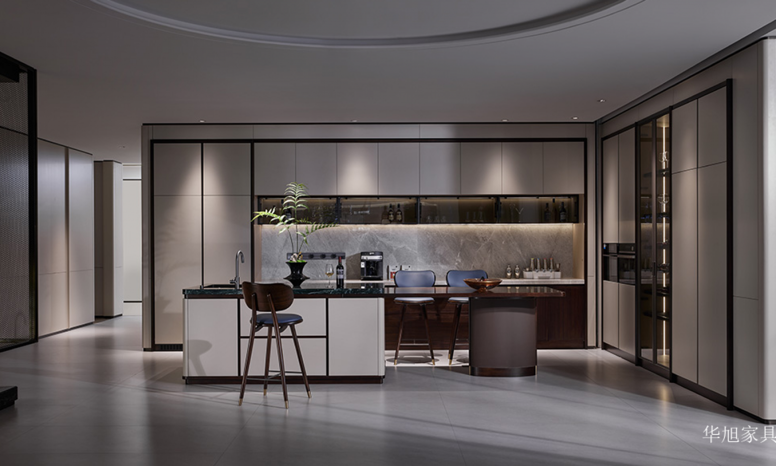 华旭家具 Bathroom furniture Product 《Light luxury minimalist island cabinet》【图1】