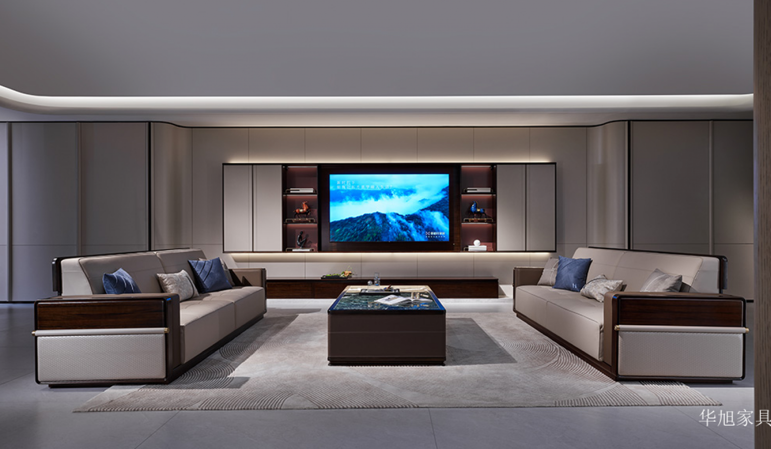 华旭家具 Home Furniture Product 《Modern light luxury leather sofa》 华旭家具 Home Furniture Product 《Modern light luxury leather sofa》【图0】