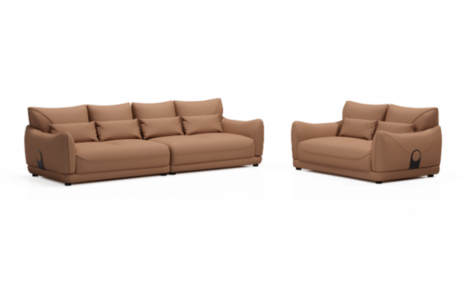 美升娜 Home Furniture product 《Light brown modern comfortable sofa》