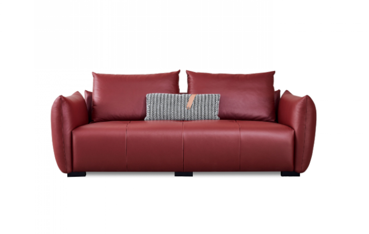 美升娜 Home Furniture product 《Wine red modern leather sofa》