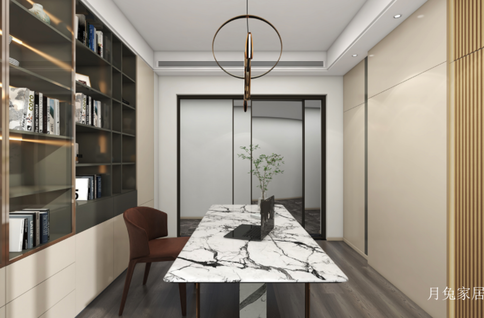 月兔家居 Home Furniture Product 《A simple and elegant marble study》 月兔家居 Home Furniture Product 《A simple and elegant marble study》【图0】