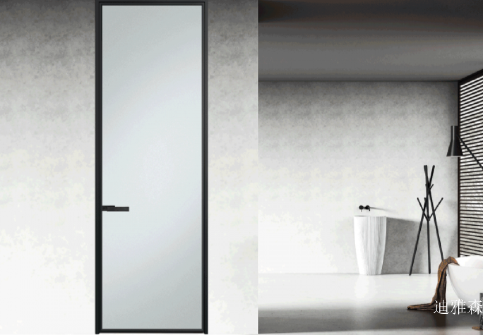 迪雅森 Home Furniture product 《Ultra-white double-sided oil sand door》