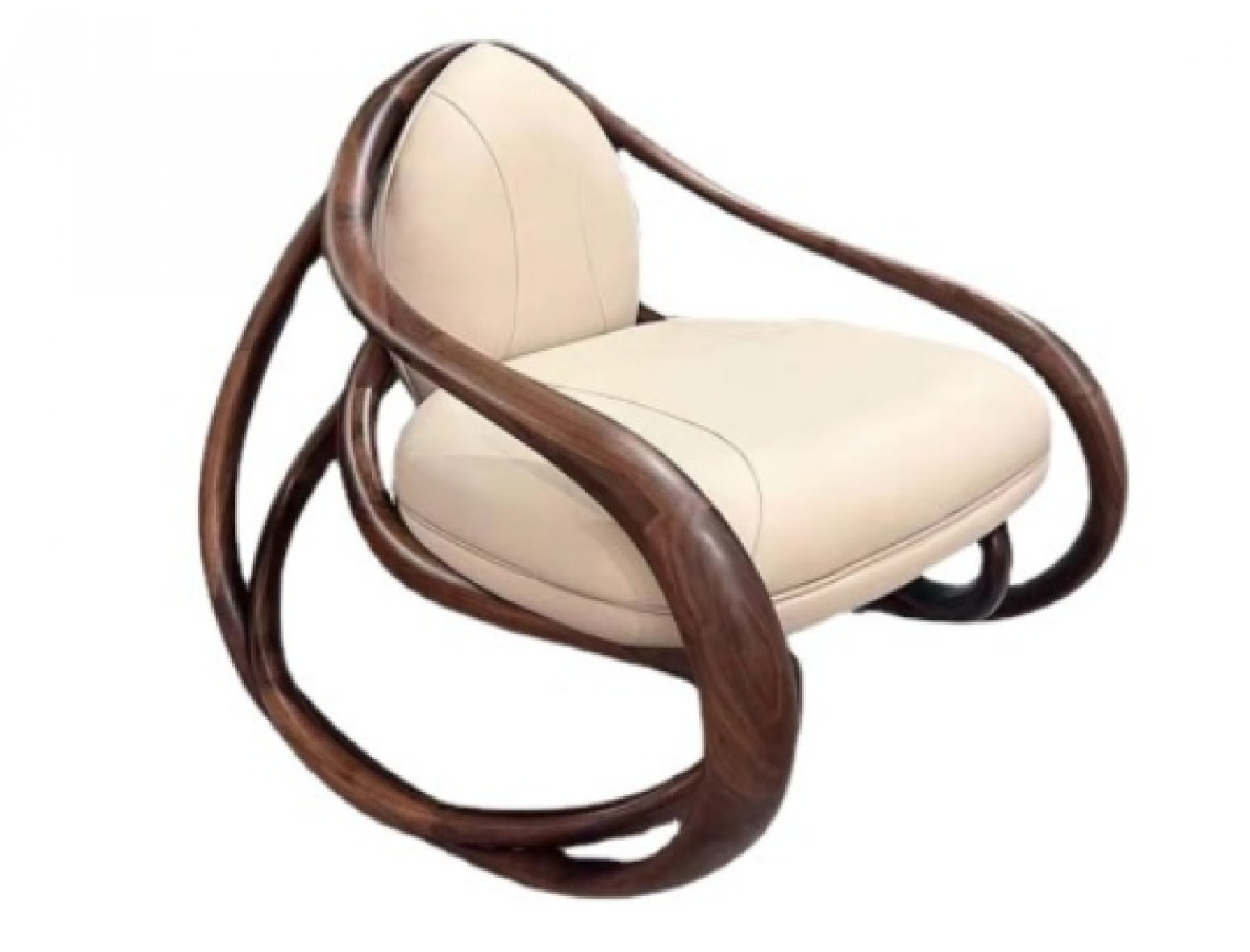 腾烨家具 Home Furniture Product 《Deep wood rice leather art leisure chair》 腾烨家具 Home Furniture Product 《Deep wood rice leather art leisure chair》【图1】