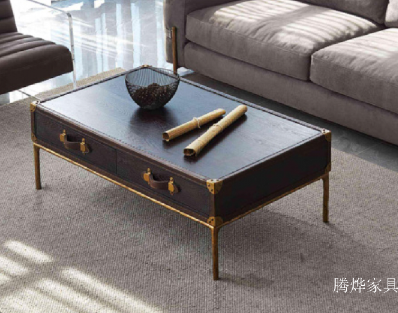 腾烨家具 Home Furniture Product 《Retro suitcase and light luxury coffee table》 腾烨家具 Home Furniture Product 《Retro suitcase and light luxury coffee table》【图0】