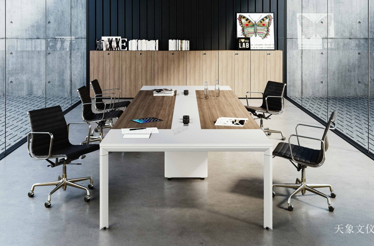 天象文仪 Office furniture Product 《White stitching business conference table》 天象文仪 Office furniture Product 《White stitching business conference table》【图0】