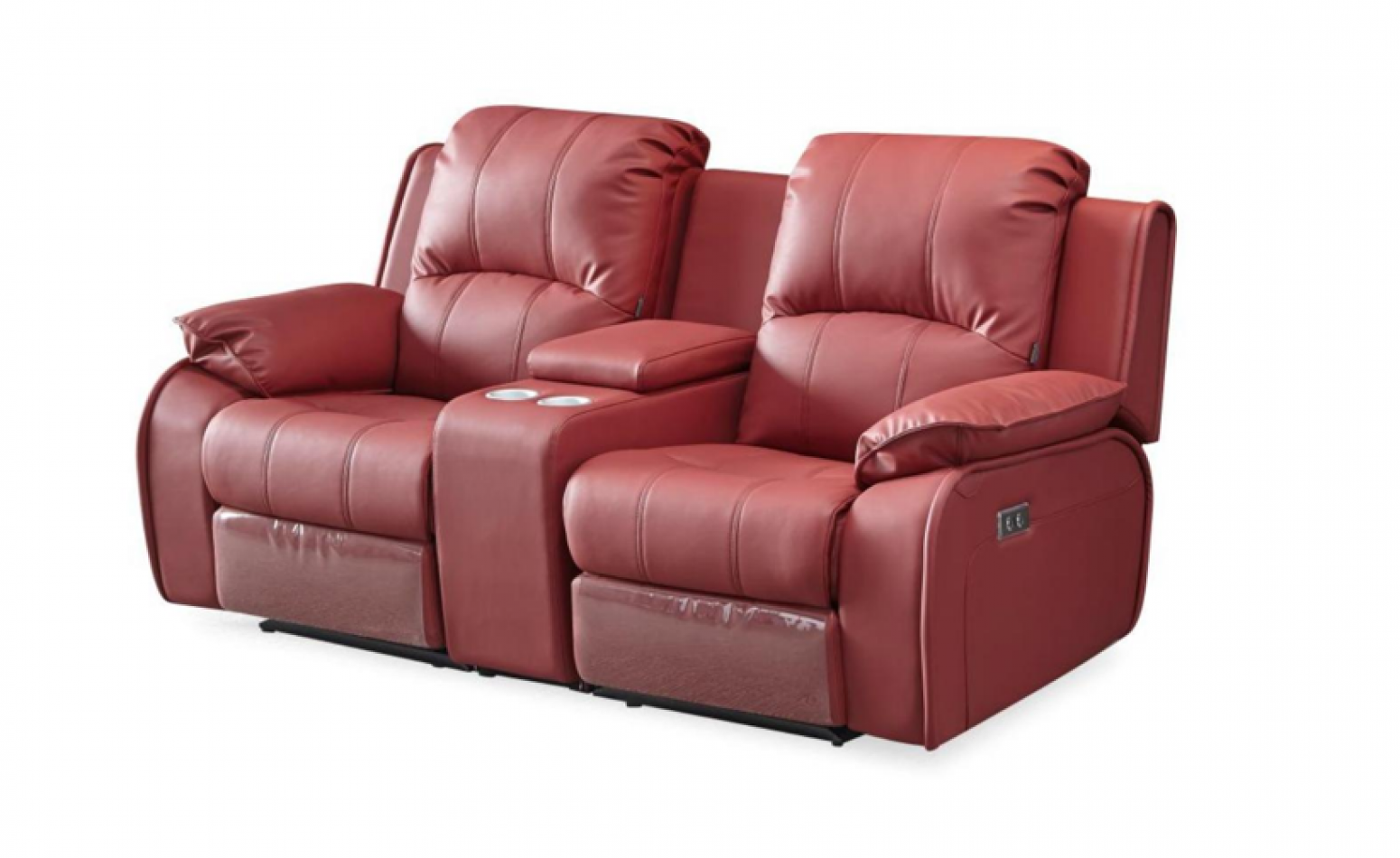 中兴华龙 Smart home Product 《Double-row wine red smart sofa》 中兴华龙 Smart home Product 《Double-row wine red smart sofa》【图2】