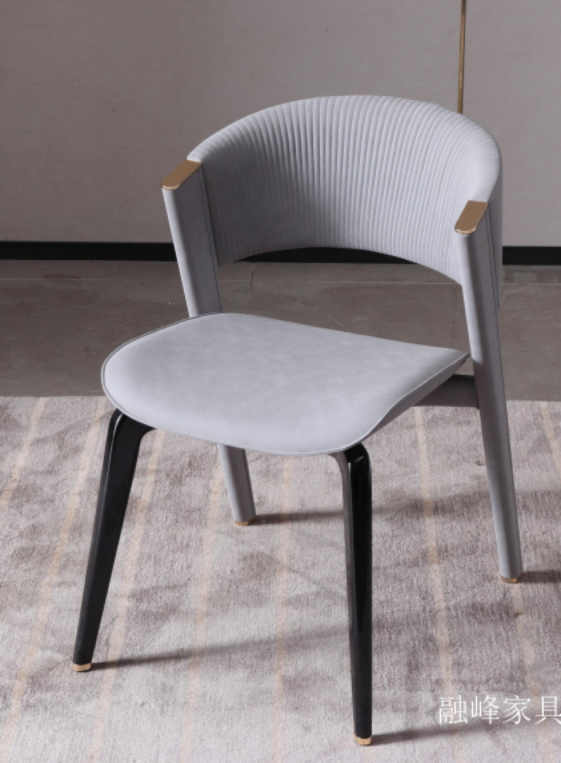 融峰家具 Home Furniture Product 《Round dining chair with golden brown base》 融峰家具 Home Furniture Product 《Round dining chair with golden brown base》【图1】