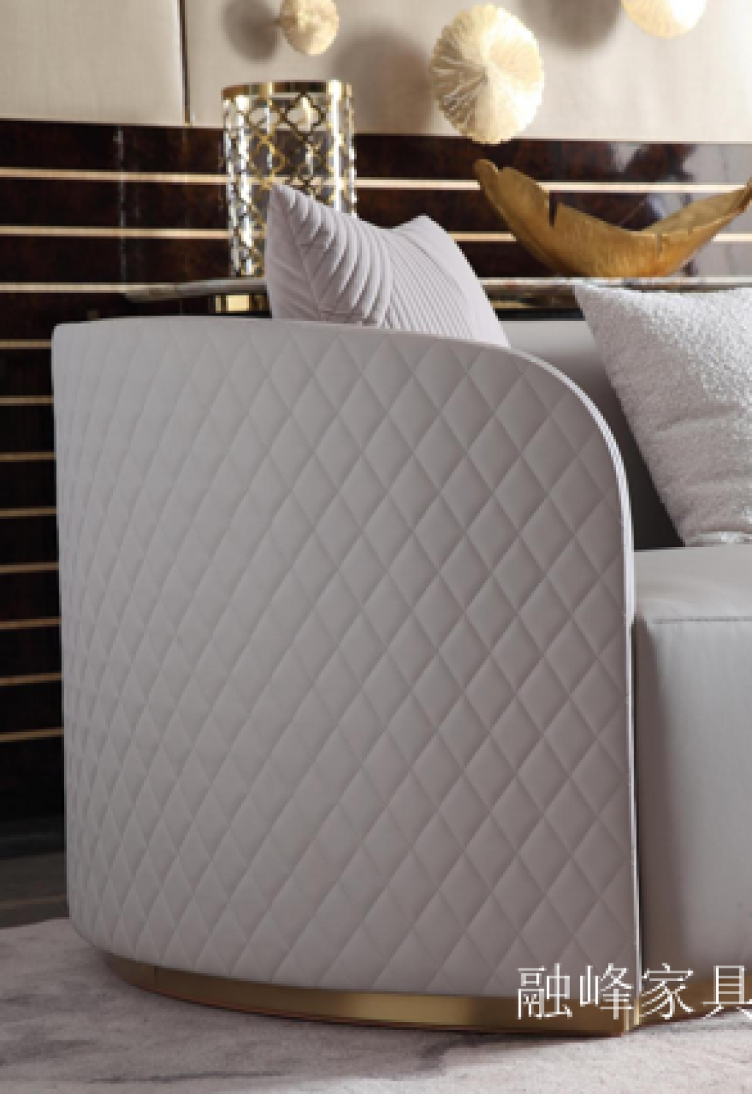 融峰家具 Home Furniture Product 《Round Rhythm Art Light Luxury Sofa》【图3】