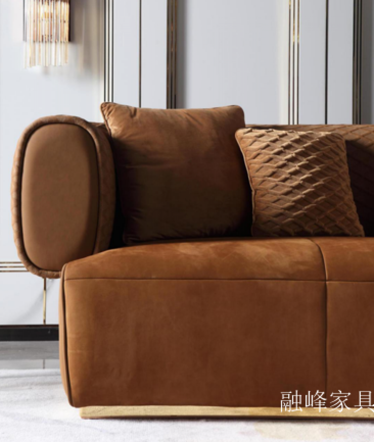 融峰家具 Home Furniture Product 《Caramel retro art sofa》 融峰家具 Home Furniture Product 《Caramel retro art sofa》【图0】