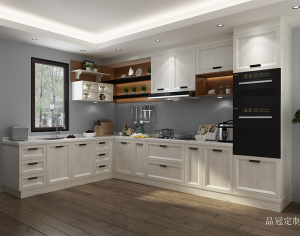 Product picture:Furniture factory 品冠定制 Bathroom furniture product name 《Shallow wood Nordic natural style cabinets》议价