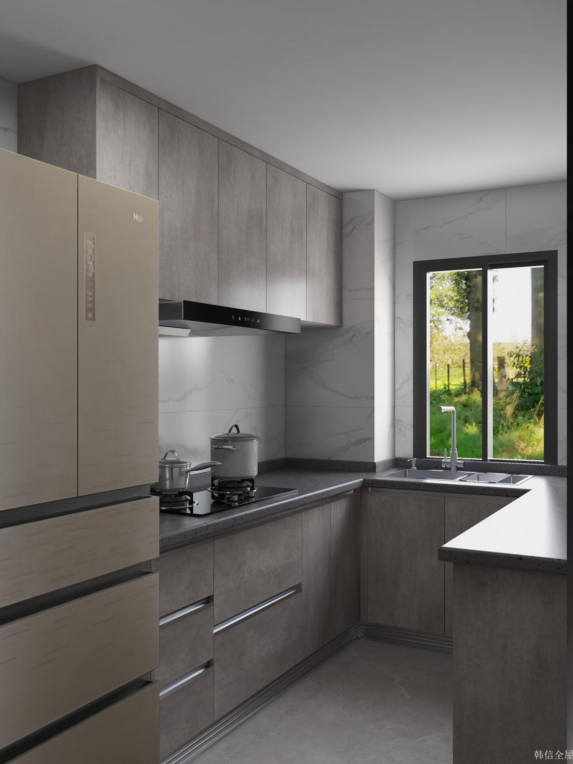 韩信全屋 Bathroom furniture Product 《Grey brown lighting texture cabinet》 韩信全屋 Bathroom furniture Product 《Grey brown lighting texture cabinet》【图0】