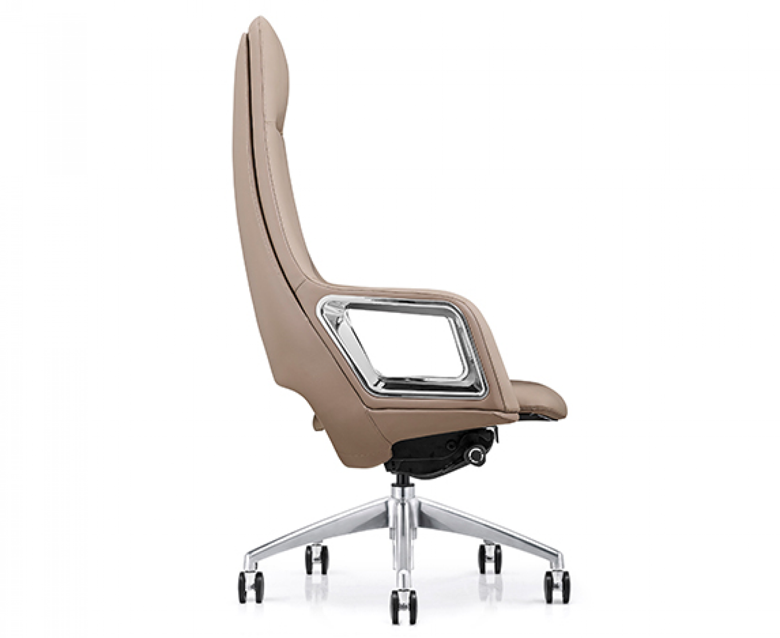 泉琪家具 Office furniture Product 《Light brown high-back luxury office chair》【图0】