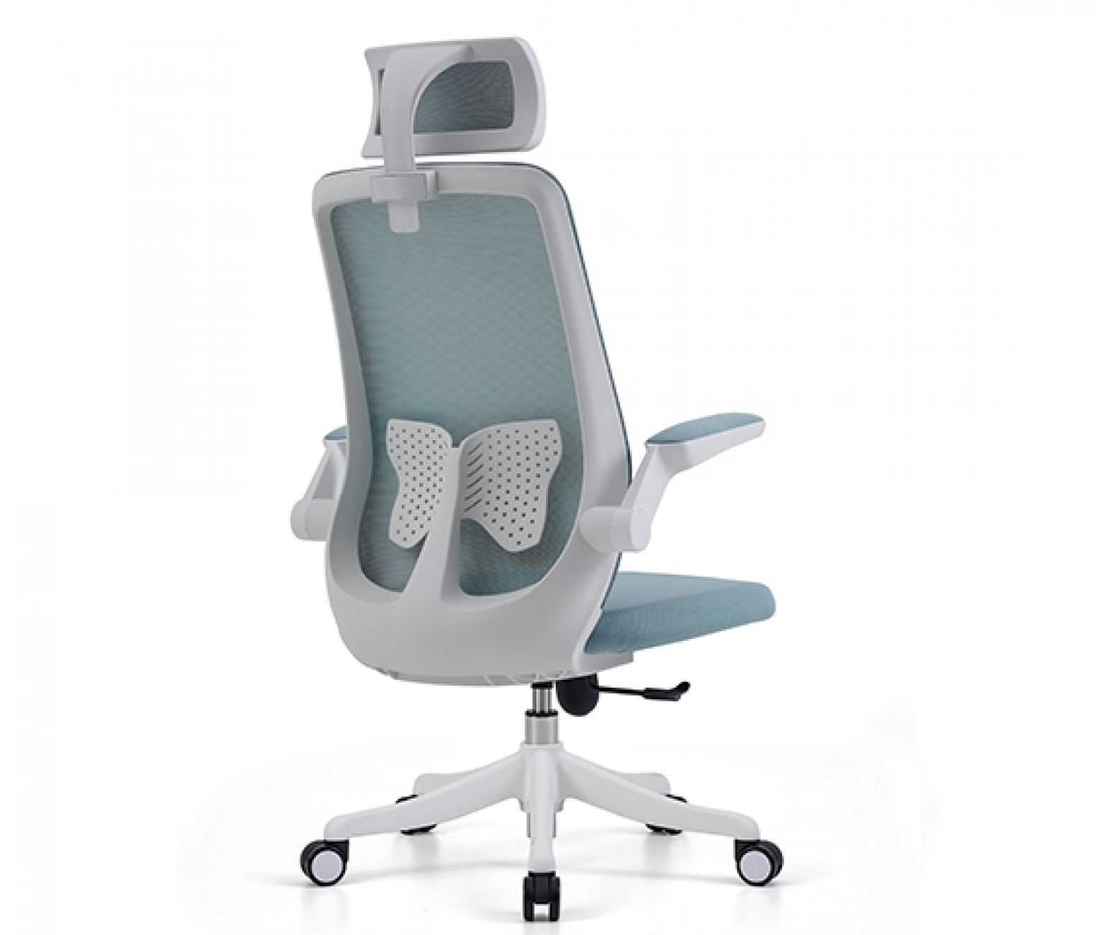 泉琪家具 Office furniture Product 《Light blue transparent mesh fresh office chair》【图2】