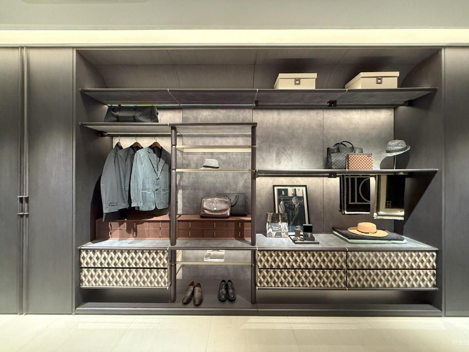 中至信 Home Furniture Product 《Dark gray texture luxury cloakroom》【图0】