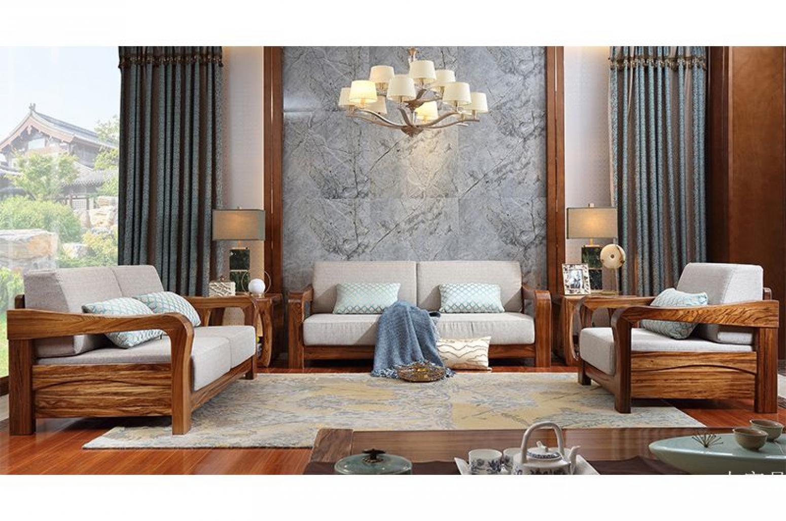 一木家具 Home Furniture Product 《New Chinese-style sofa with natural wood texture》 一木家具 Home Furniture Product 《New Chinese-style sofa with natural wood texture》【图0】