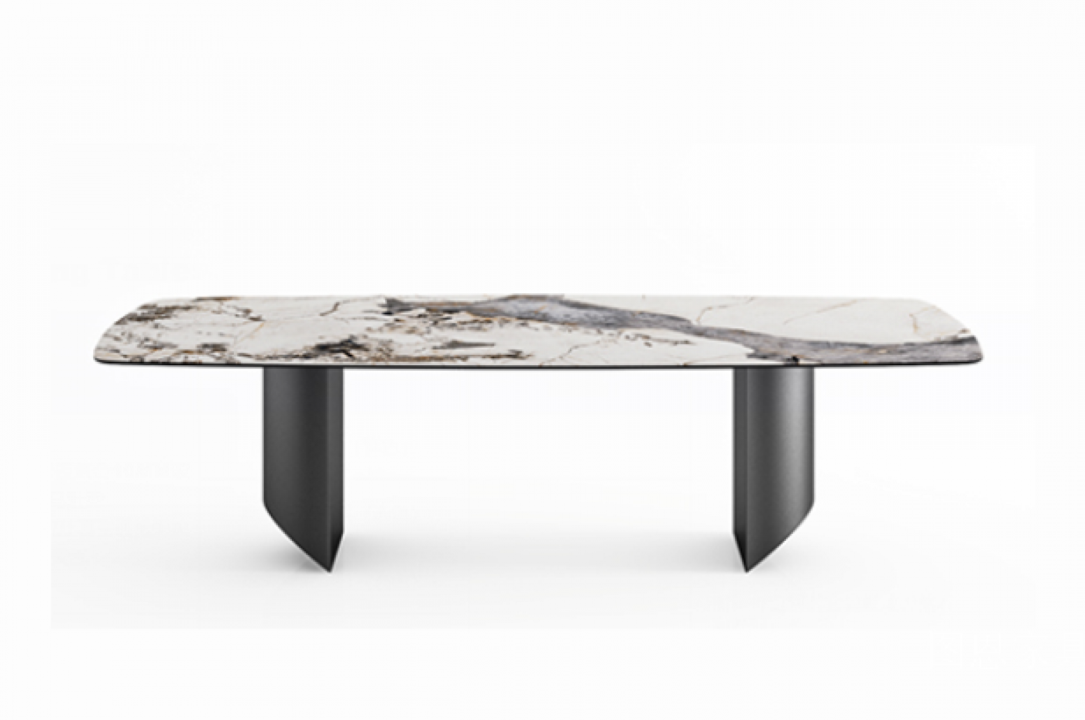 图恩家具 Home Furniture product 《White marble oval dining table》