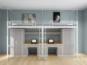 精勤家具Office furniture《Grey multi-function double flat bed》