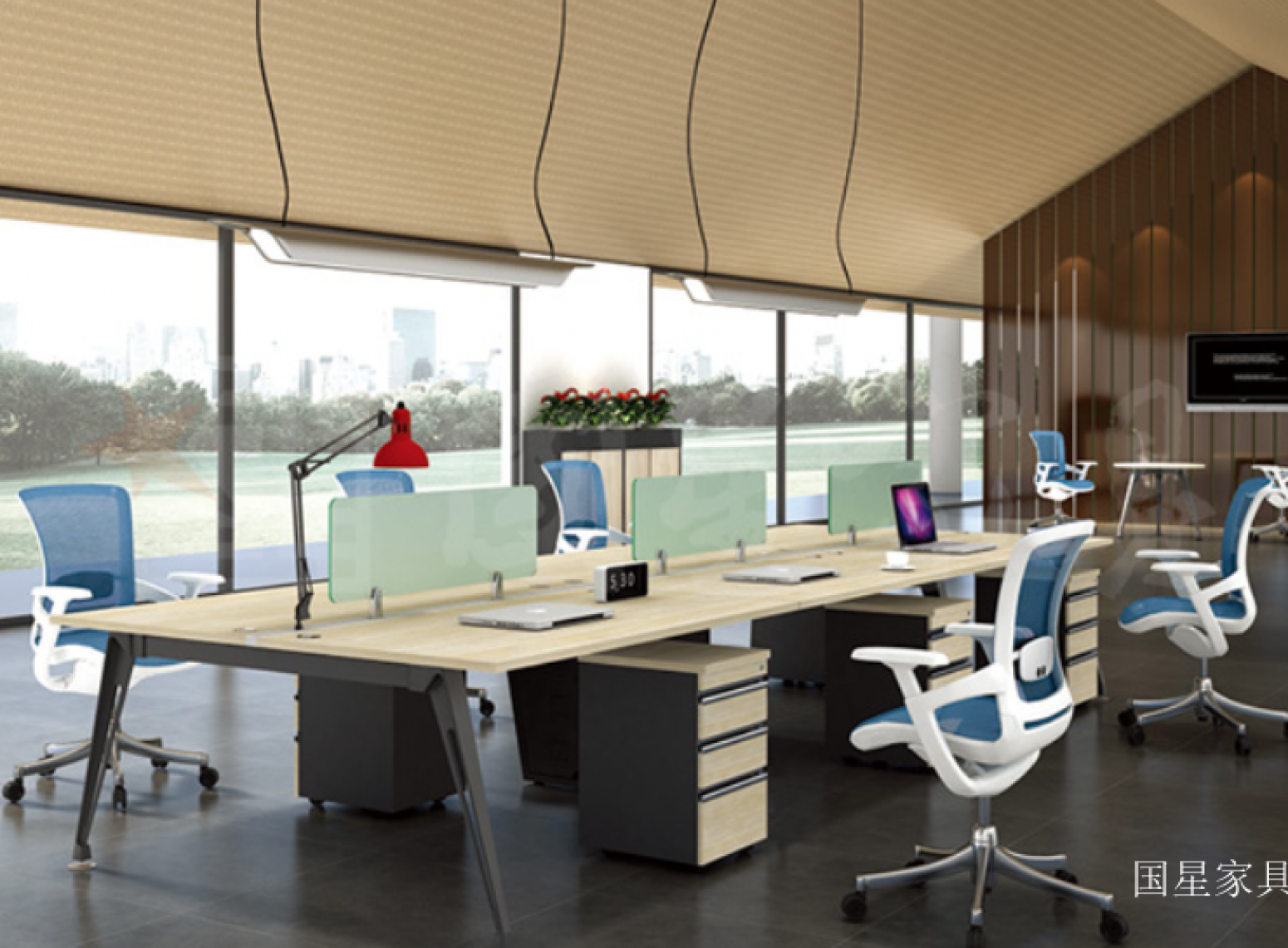 国星家具 Office furniture product 《Multi-person open office desk》