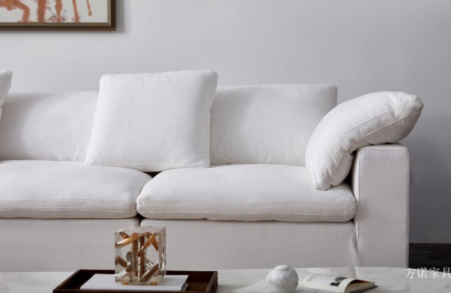 方诺家具 Home Furniture Product 《All-white casual sofa》【图1】