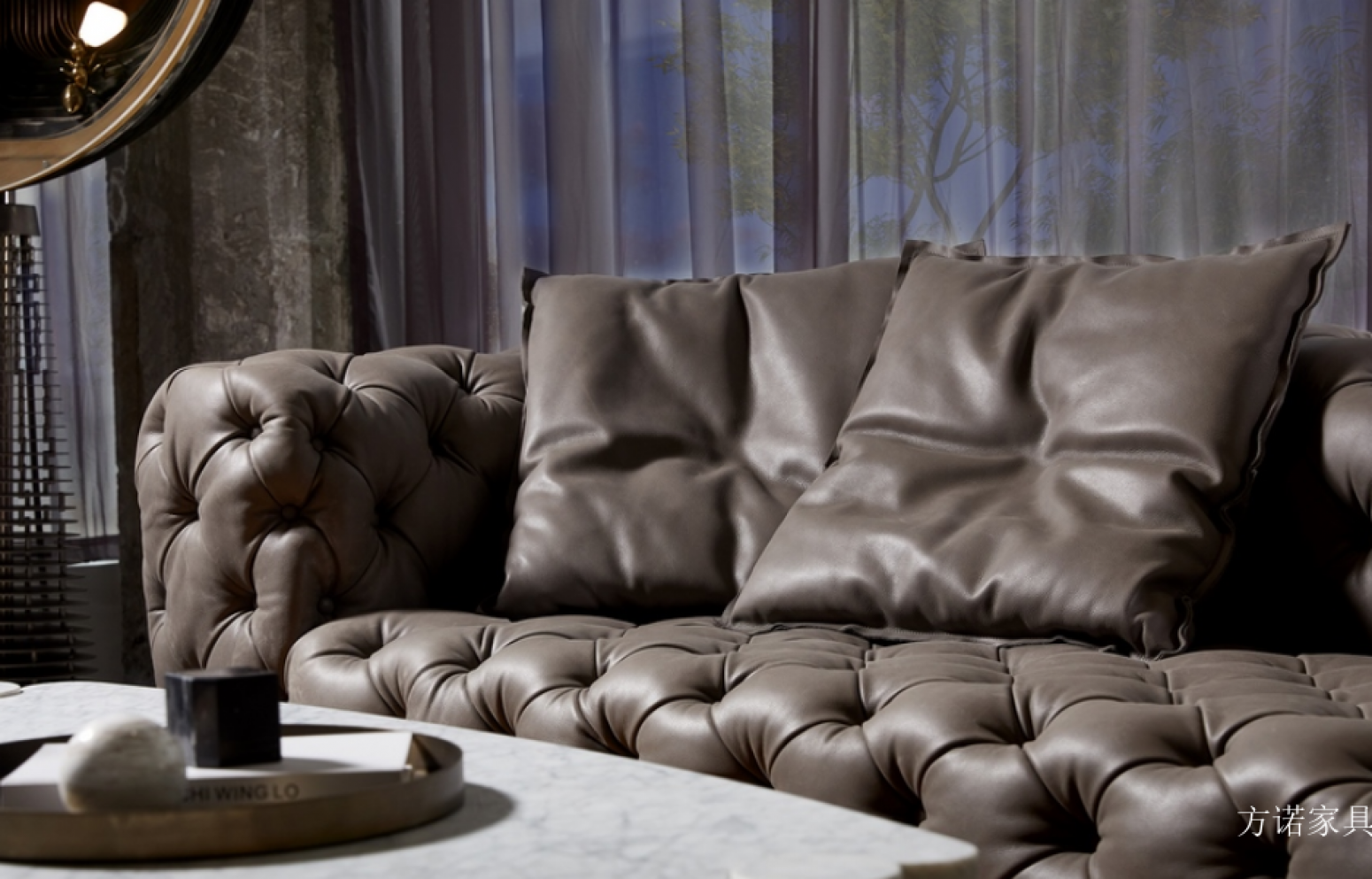 方诺家具 Home Furniture Product 《A grey-toned light luxury retro sofa》【图2】