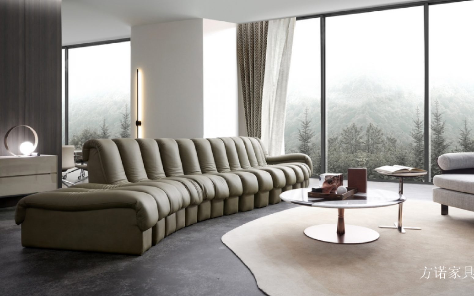 方诺家具 Home Furniture Product 《Light grey multi-module sofa》【图0】