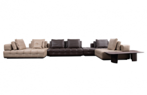 Product picture：Furniture factory 方诺家具 Home FurnitureProduct name 《Brown-toned leather sofa》议价