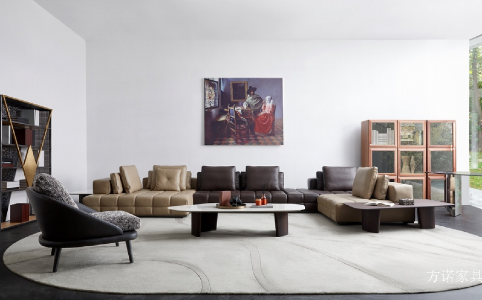 方诺家具 Home Furniture Product 《Brown-toned leather sofa》【图0】