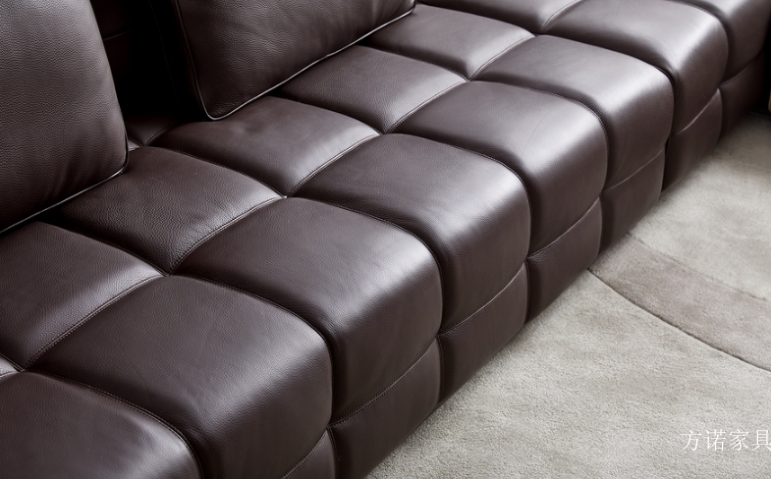 方诺家具 Home Furniture Product 《Brown-toned leather sofa》【图1】
