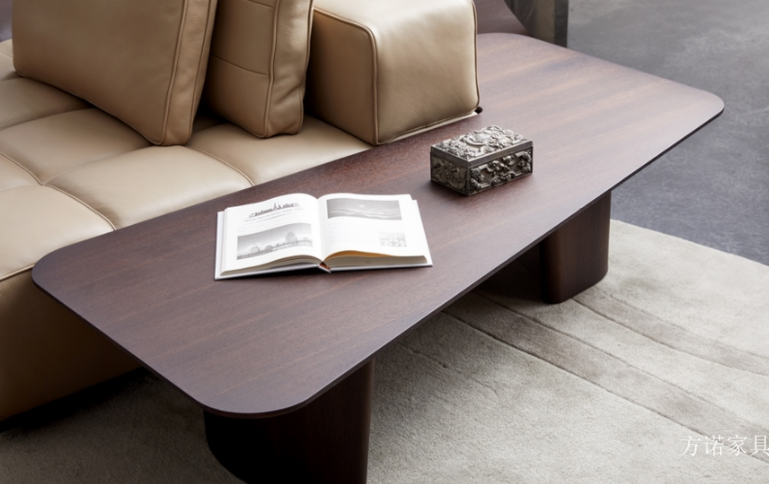 方诺家具 Home Furniture Product 《Brown-toned leather sofa》【图2】