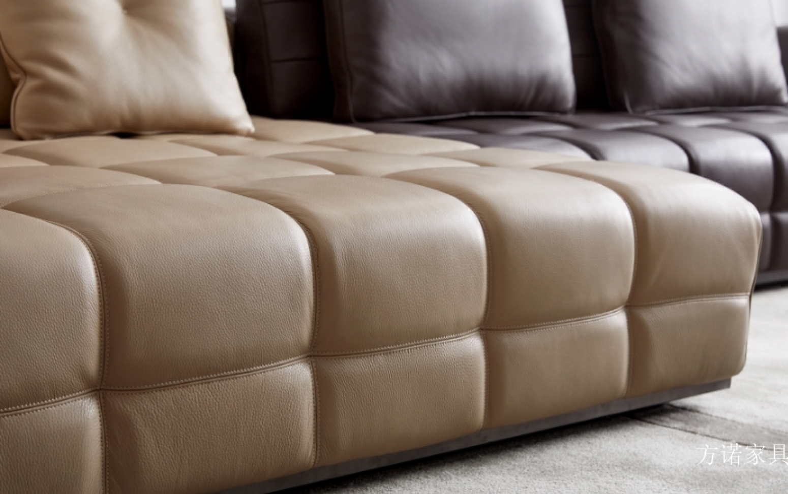 方诺家具 Home Furniture Product 《Brown-toned leather sofa》【图3】