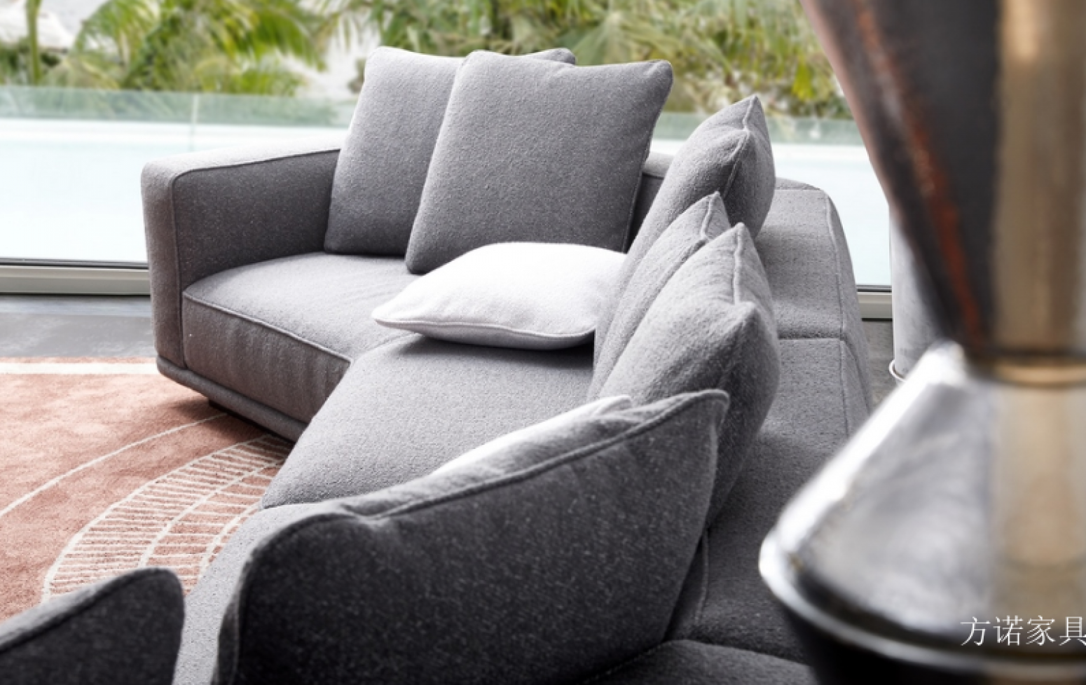 方诺家具 Home Furniture Product 《Grey-toned fabric casual sofa》【图3】