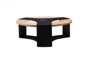 Product picture：Furniture factory 方诺家具 Home FurnitureProduct name 《A shallow wooden black frame coffee table》议价