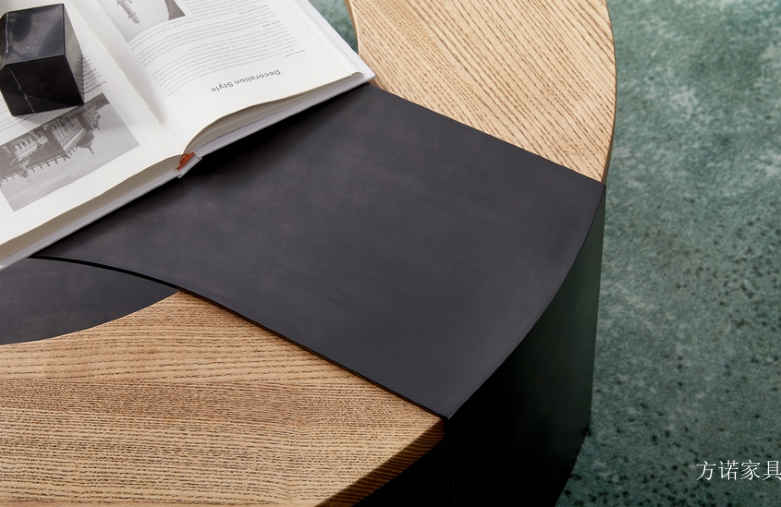 方诺家具 Home Furniture Product 《A shallow wooden black frame coffee table》【图2】