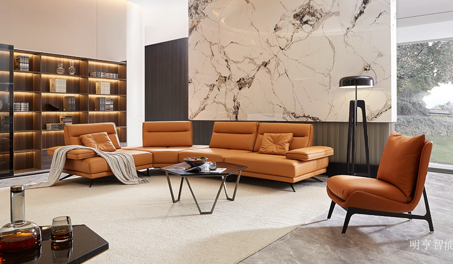 明亨智能 Home Furniture product 《Light luxury large-space sofa》