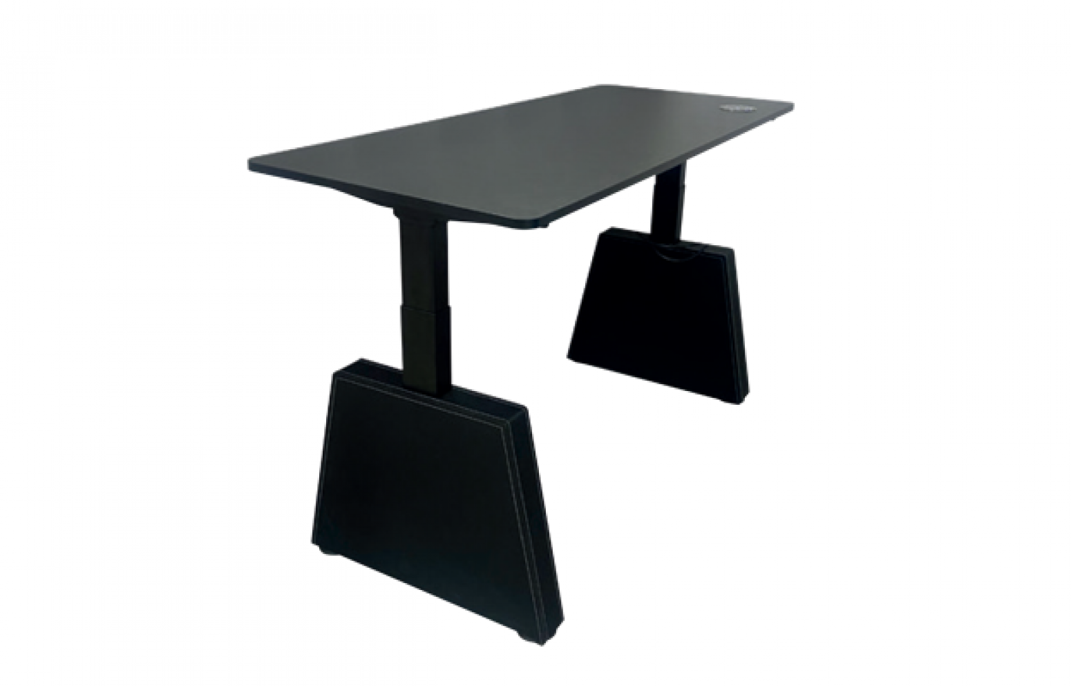 新桂宾 Office furniture product 《All black trapezoidal motorized lift table》
