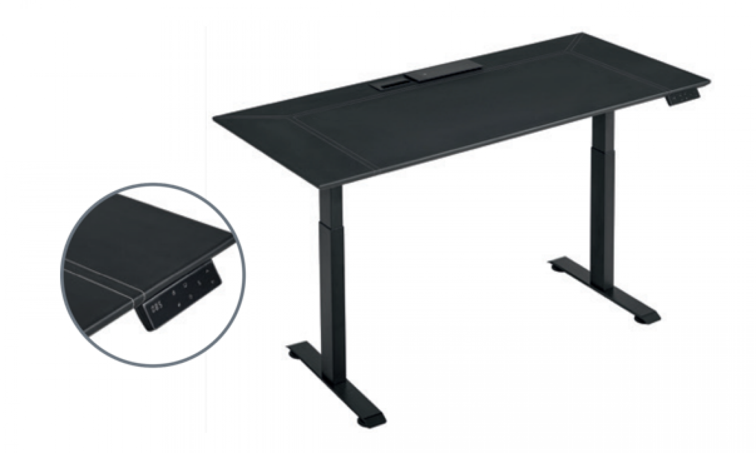 新桂宾 Office furniture product 《Fully black electrically adjustable desk》