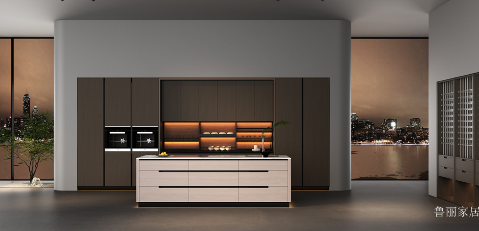 鲁丽家居 Home Furniture product 《Luxurious island-style kitchen cabinet》