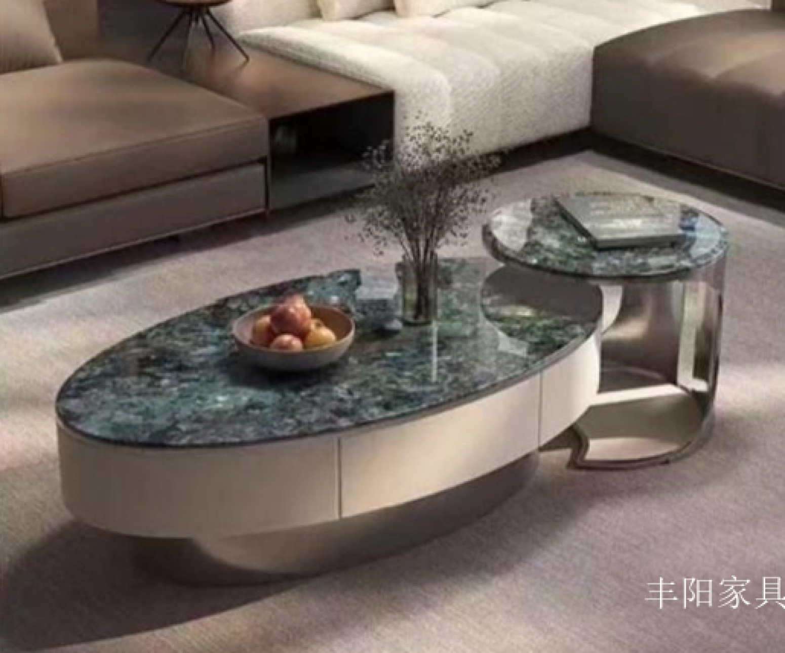 丰阳家具 Home Furniture Product 《Luxury oval mother-and-child tea table》【图0】