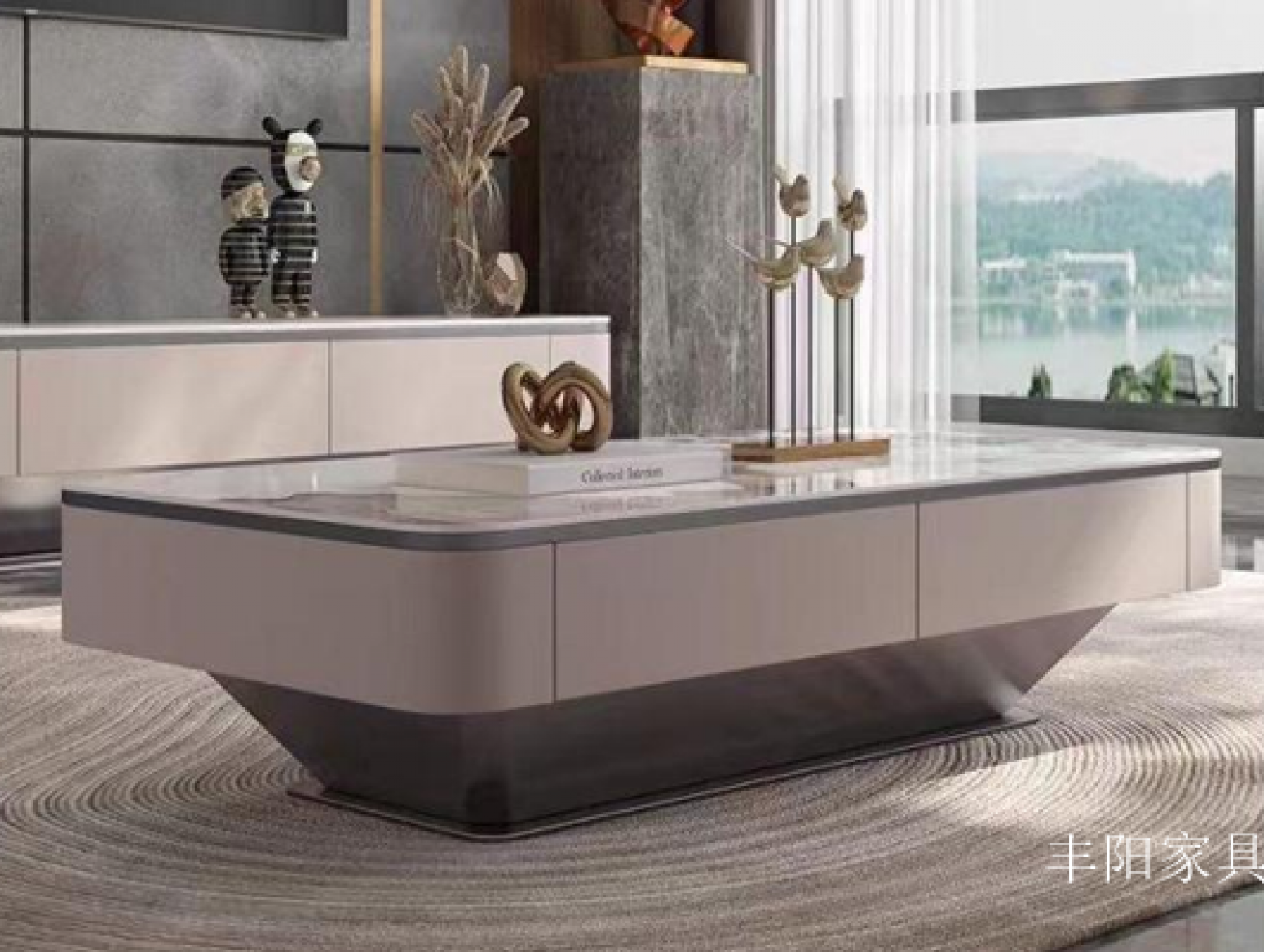 丰阳家具 Home Furniture Product 《Granite slab storage tea table》【图0】